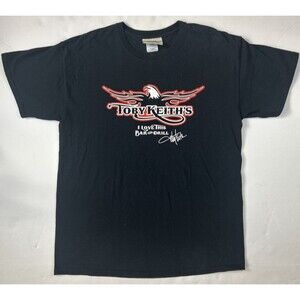 Toby Keith Shirt Adult Large Blac I Love This Bar & Grill Short Sleeve